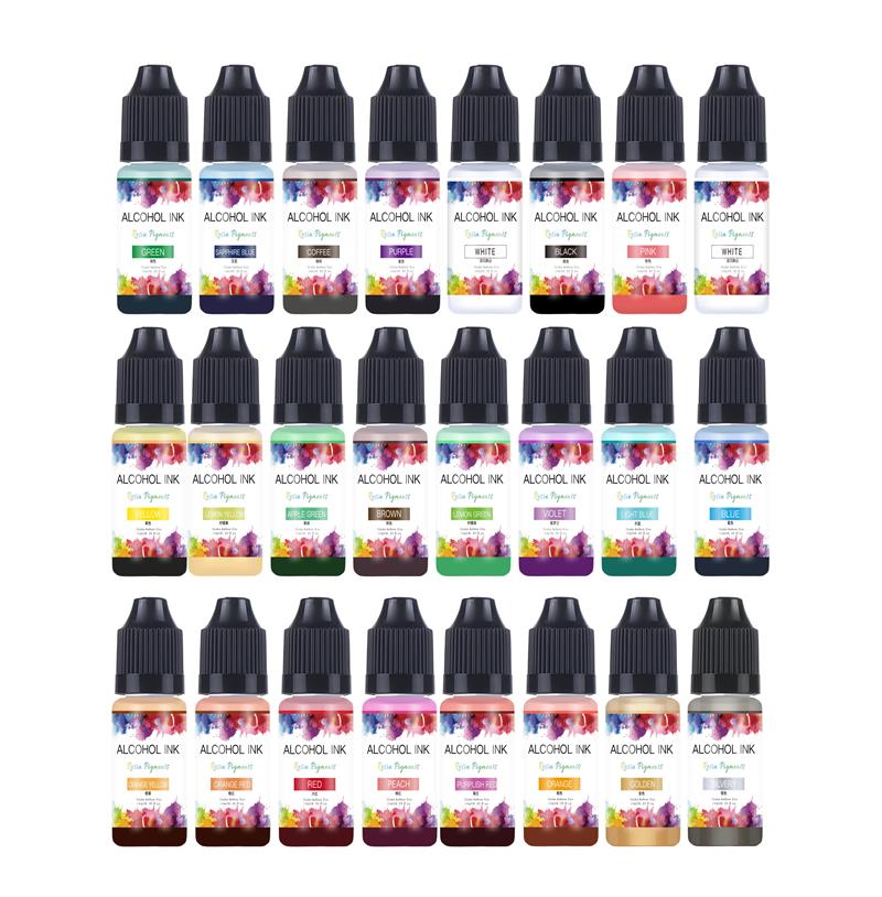 Resin Dye Alcohol - Tinta de Alcohol de 22 colores,