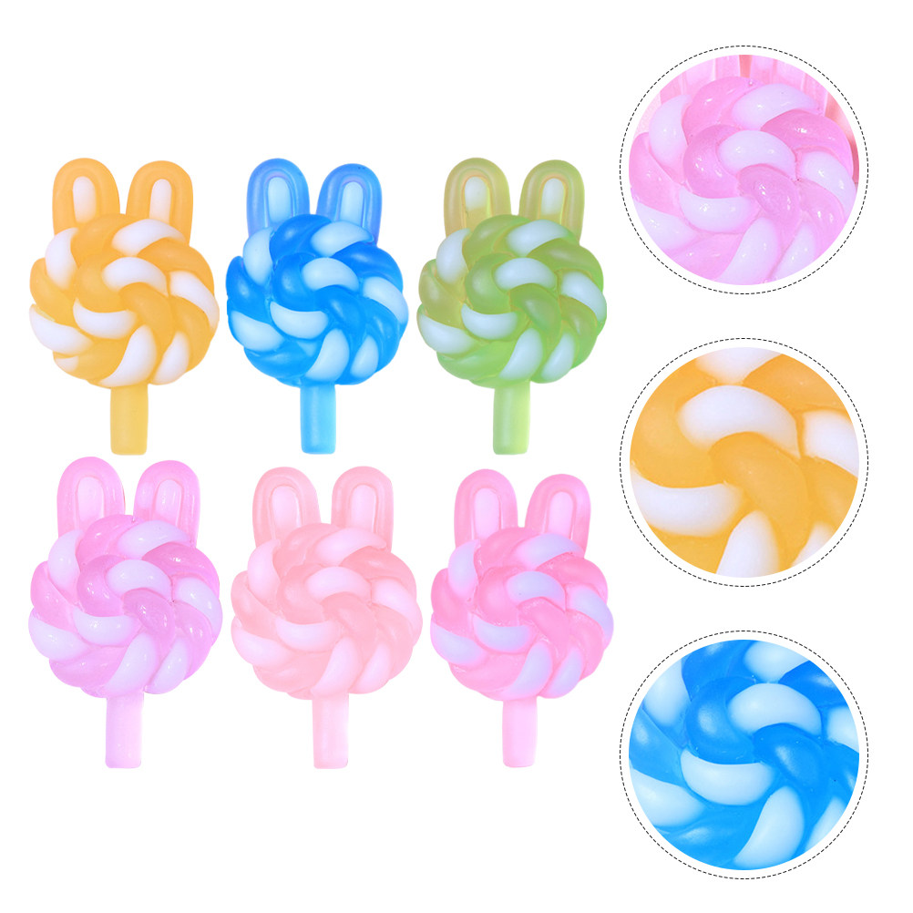 Resin Craft Supplies - 24 piezas de dijes de piruleta