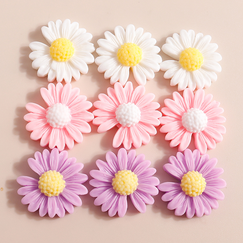 Flower Preservation Resin - Abalorios Kawaii de margaritas y flores,
