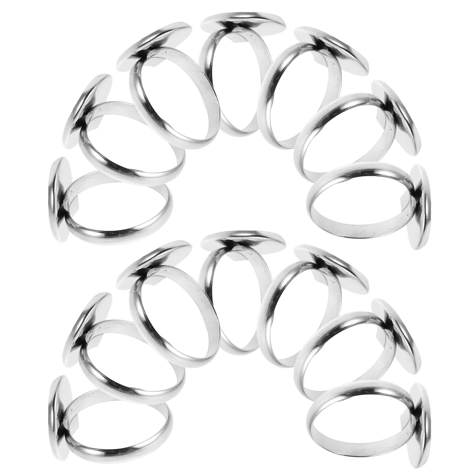 Crafting Resin - 20 Piezas de Anillos Ajustables de