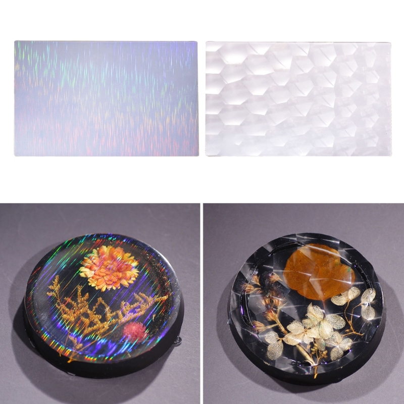 Resin Ocean Wave Mold - Lámina de silicona holográfica con incrustaciones