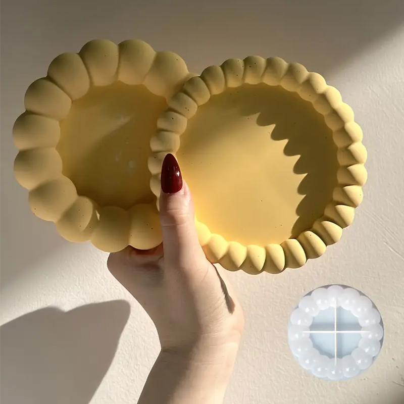 Coaster Mold Round - Bandeja de burbujas redonda Diy, posavasos,