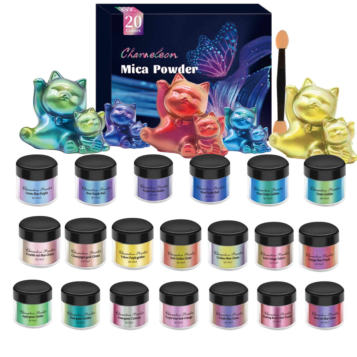 Juego de 10/20 Pigmentos Camal - Resin Pigment Set reseña y precio