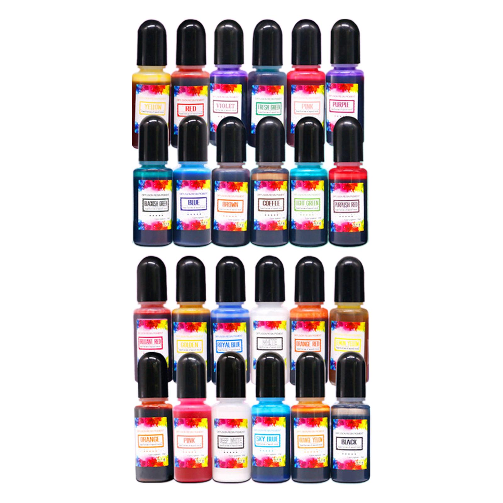 24 Piezas de Tintas de Alcohol - Resin Dye Alcohol reseña y precio