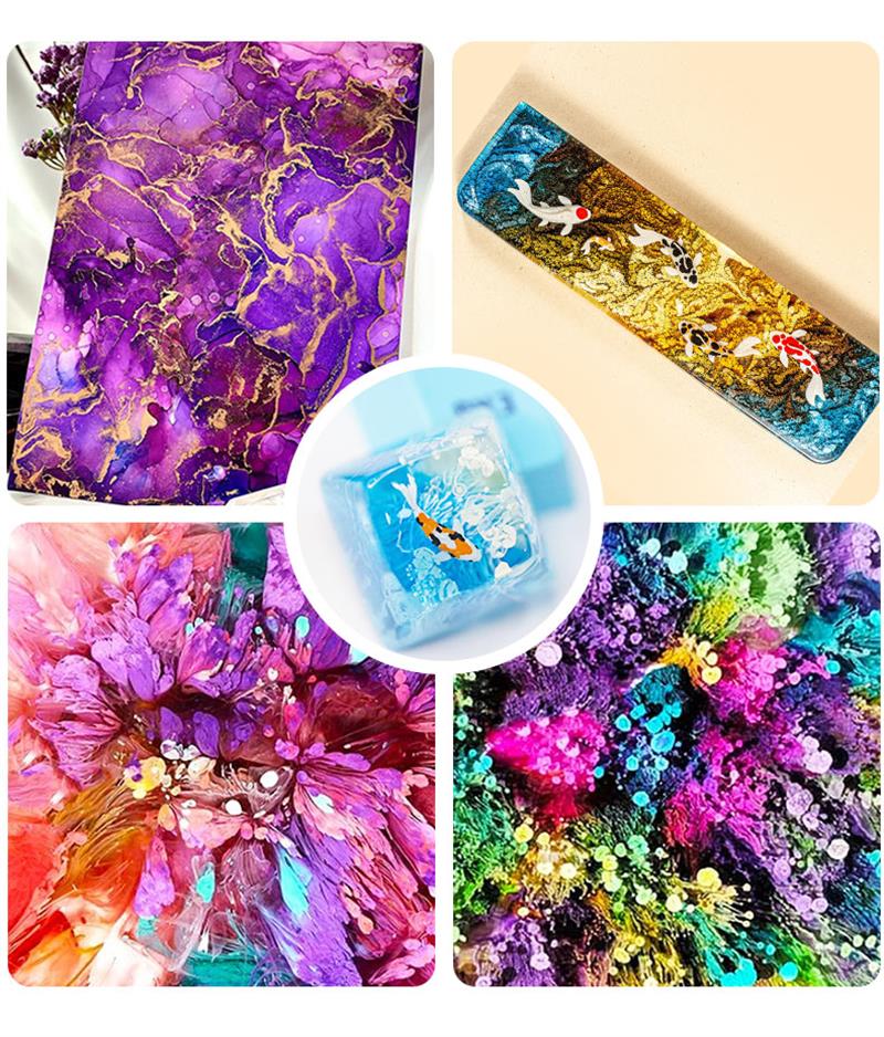 Tinta de Alcohol de 22 colores - Resin Dye Alcohol reseña y precio