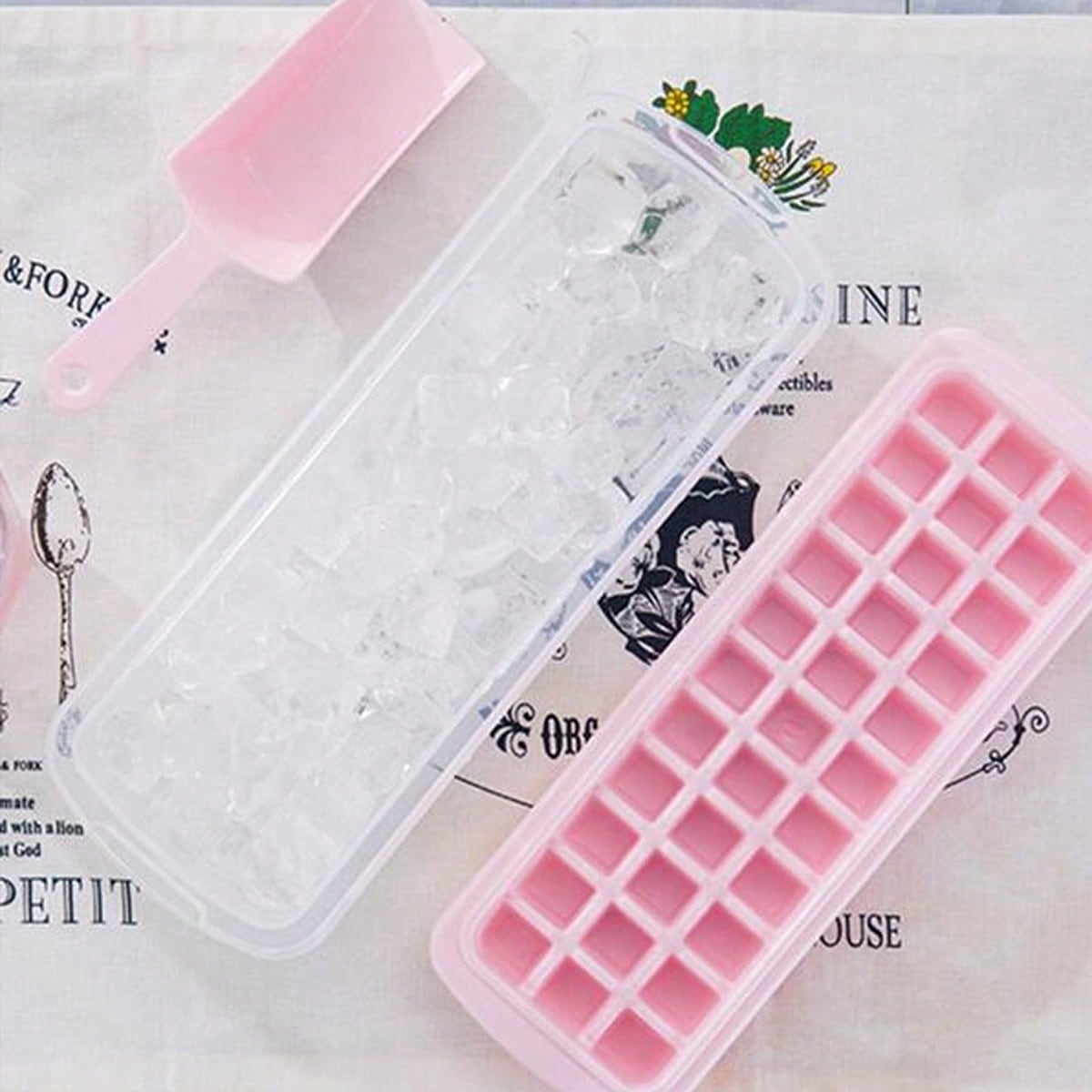 1 molde para cubitos de hielo, - Silicone Mold Tray reseña y precio