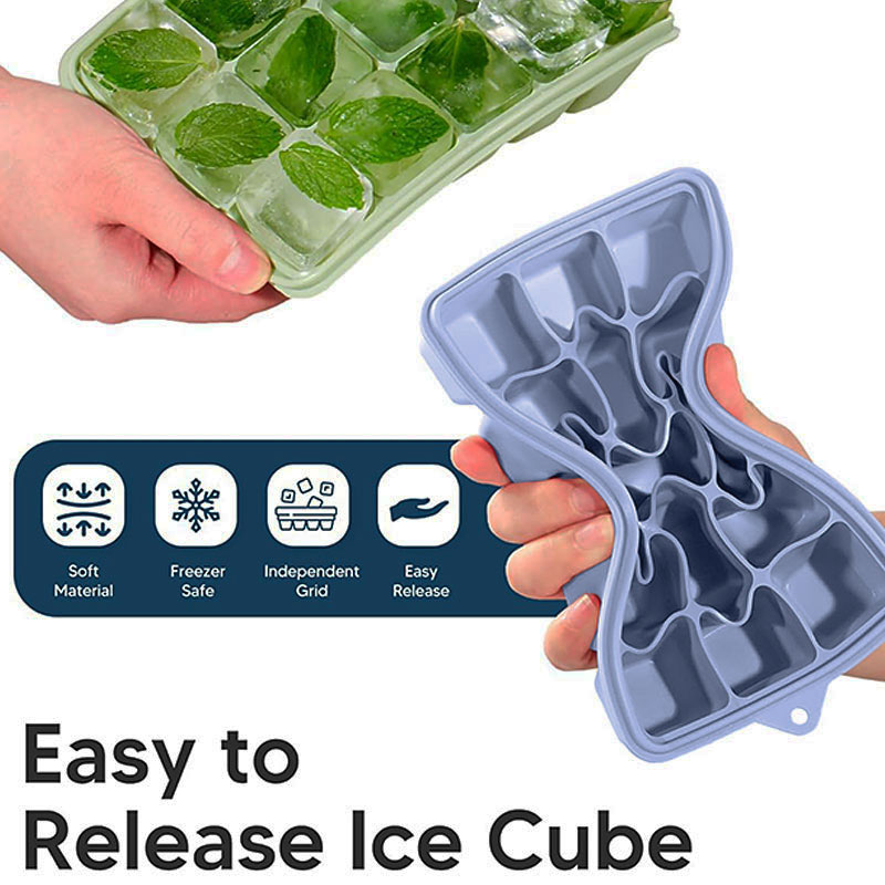Juego de 3 Moldes para Cubitos - Silicone Mold Tray reseña y precio