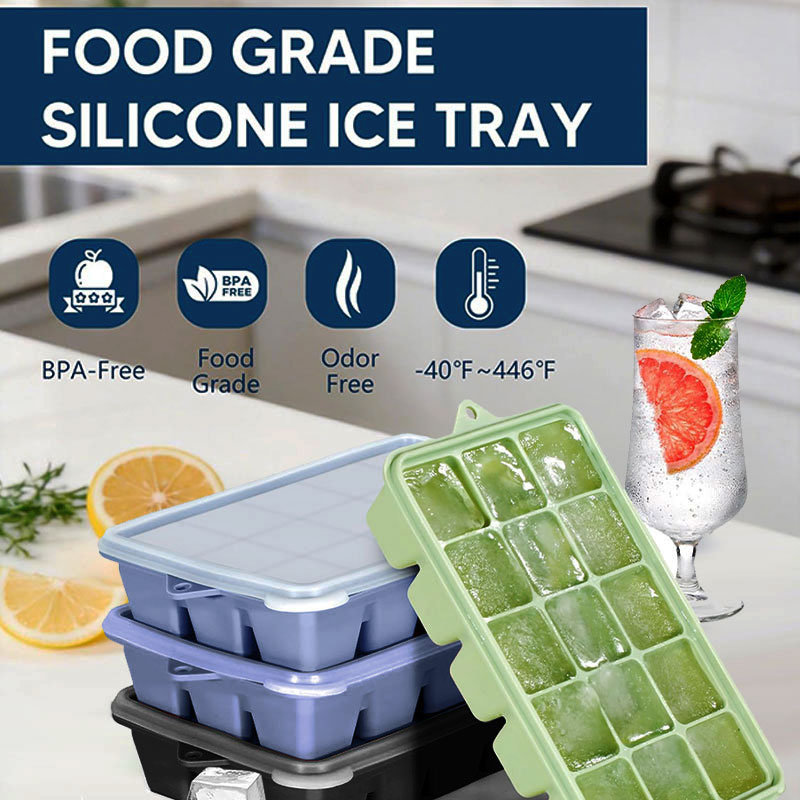 Juego de 3 Moldes para Cubitos - Silicone Mold Tray reseña y precio