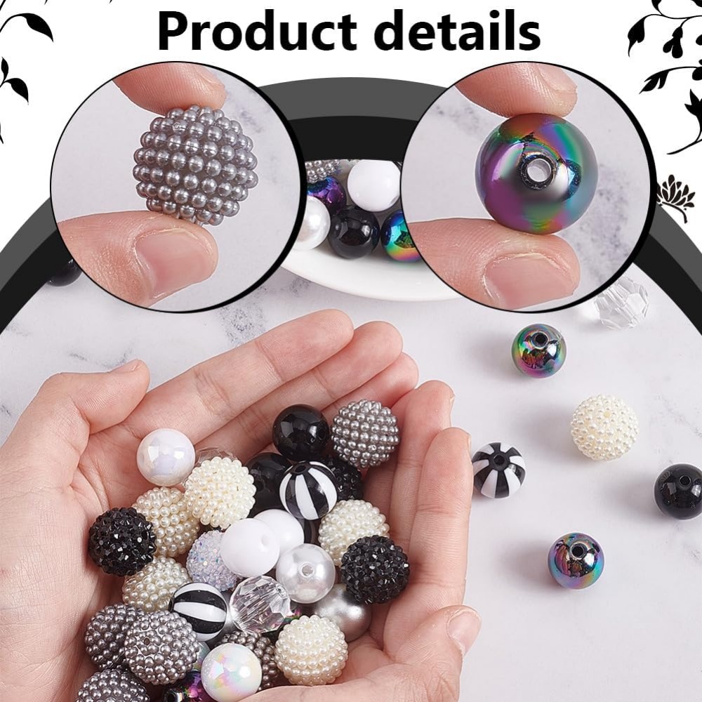 106 Uds. Cuentas gruesas, 12 e - Crafting Resin reseña y precio