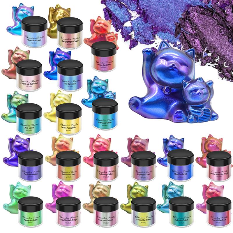 Pigmento de resina Camaleón de - Resin Pigment Set reseña y precio