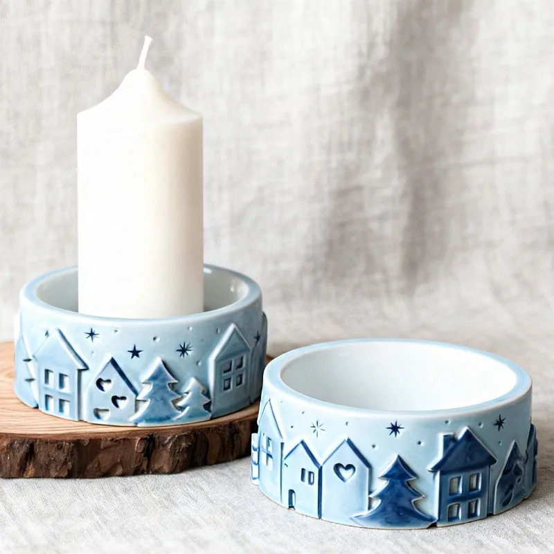 Molde de silicona Relief House - Coaster Mold Round reseña y precio
