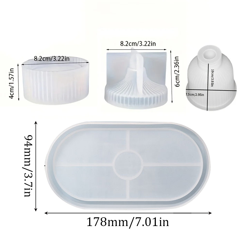 4 Uds moldes de silicona molde - Silicone Mold Tray reseña y precio