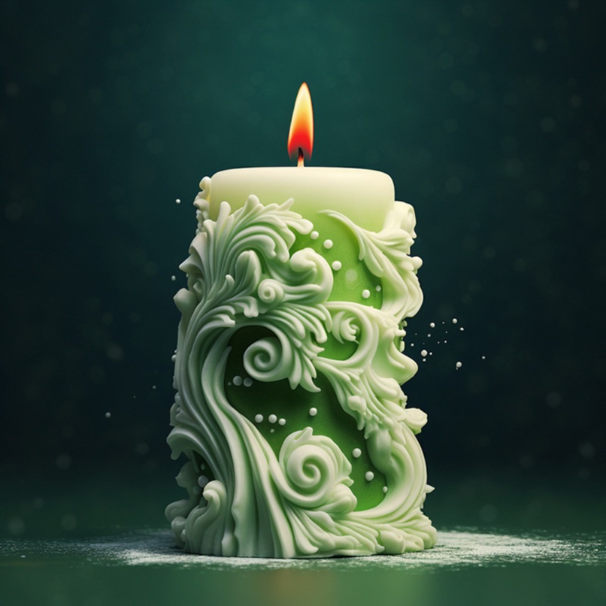 Molde de vela de silicona cilí - Resin Ocean Wave Mold reseña y precio