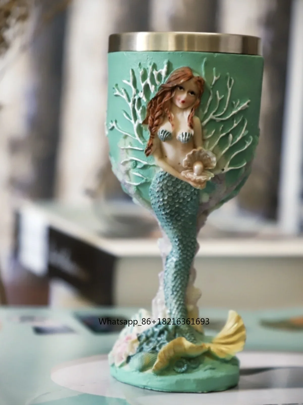 Copa de vino de acero inoxidab - Crafting Resin reseña y precio