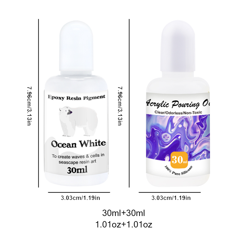 Set combinado de aceite acríli - Resin Pigment Set reseña y precio