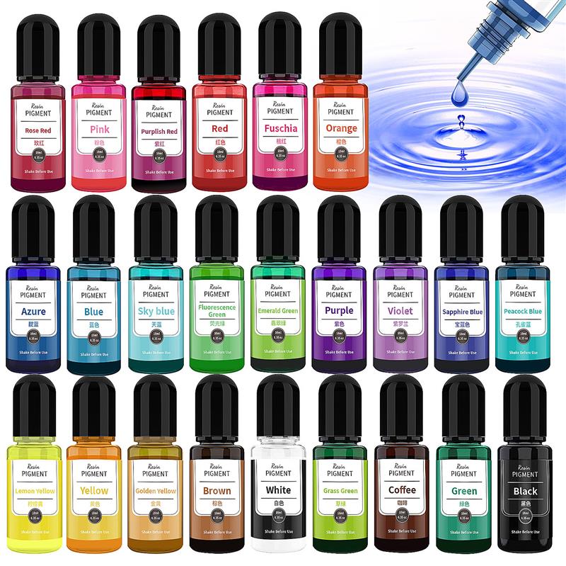 24 colores, 10ml/botella, pigm - Resin Dye Alcohol reseña y precio
