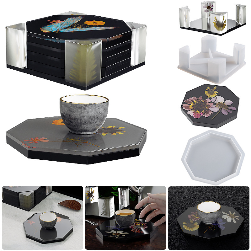 Molde de caja de almacenamient - Coaster Mold Round reseña y precio