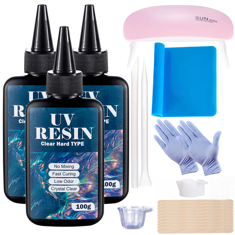 100g/250g resina UV transparen - Epoxy Uv Resin Kit reseña y precio