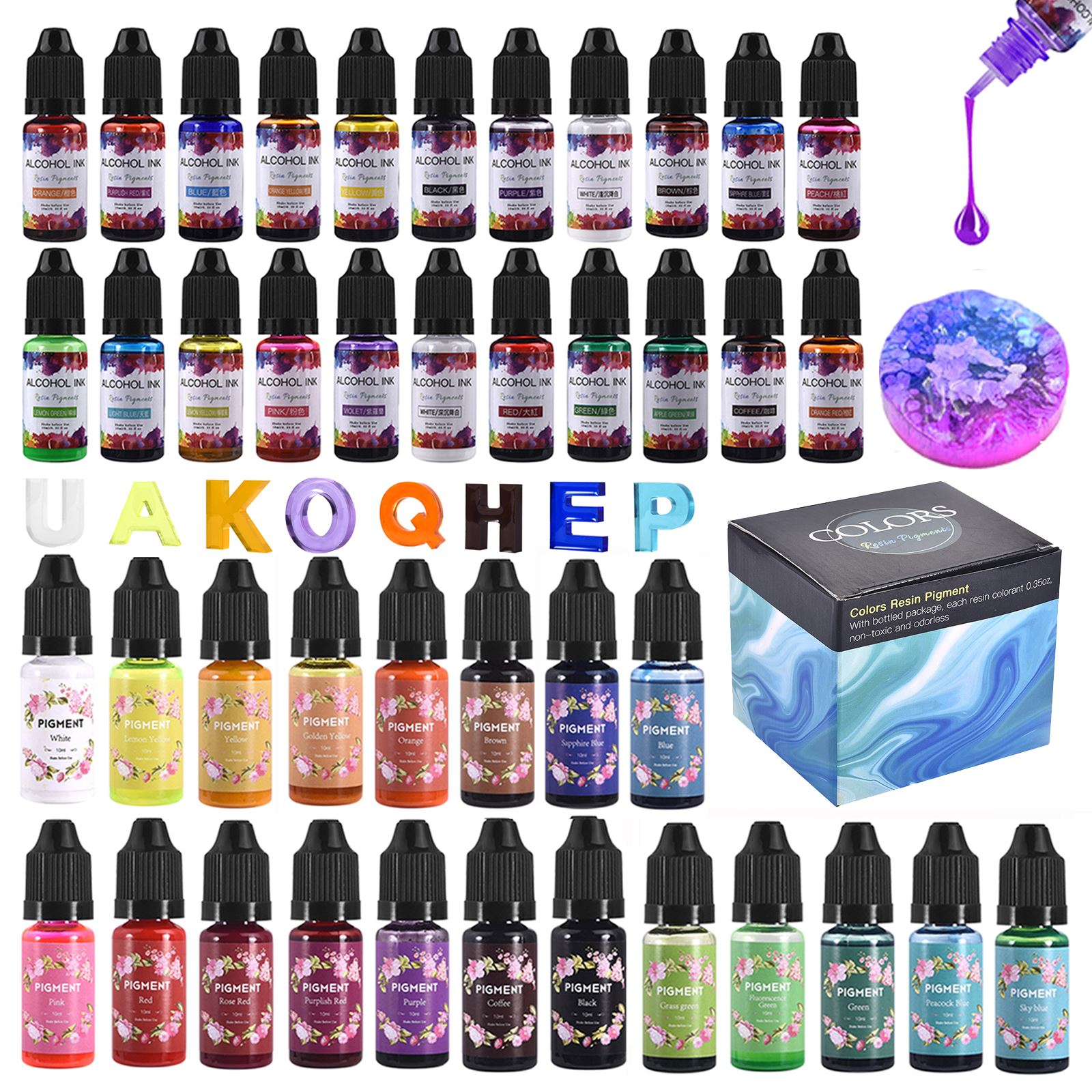 1 Juego de Kit de pigmento de  - Resin Dye Alcohol reseña y precio